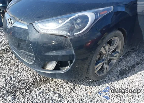 2017 Hyundai Veloster Value Edition from USA, damaged, VIN KMHTC6AD2HU320204